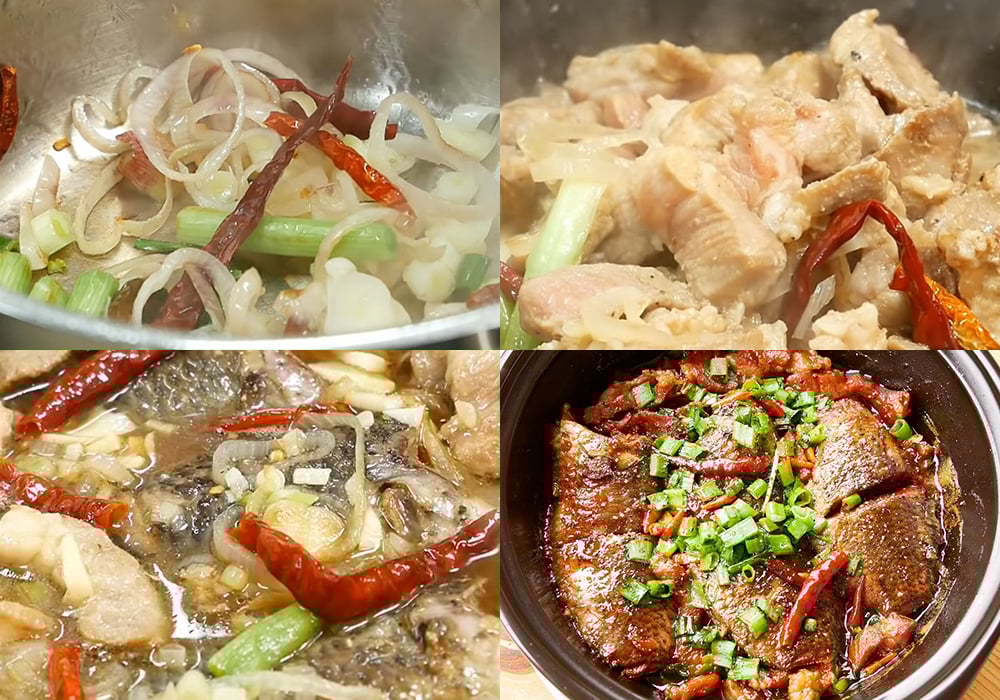 Các bước làm cá rô kho tộ