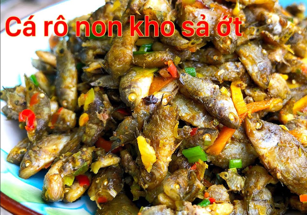 Cá rô kho sả ớt