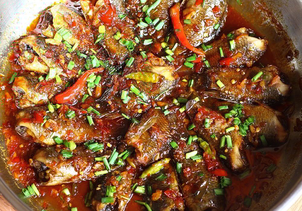 Cá rô kho tiêu