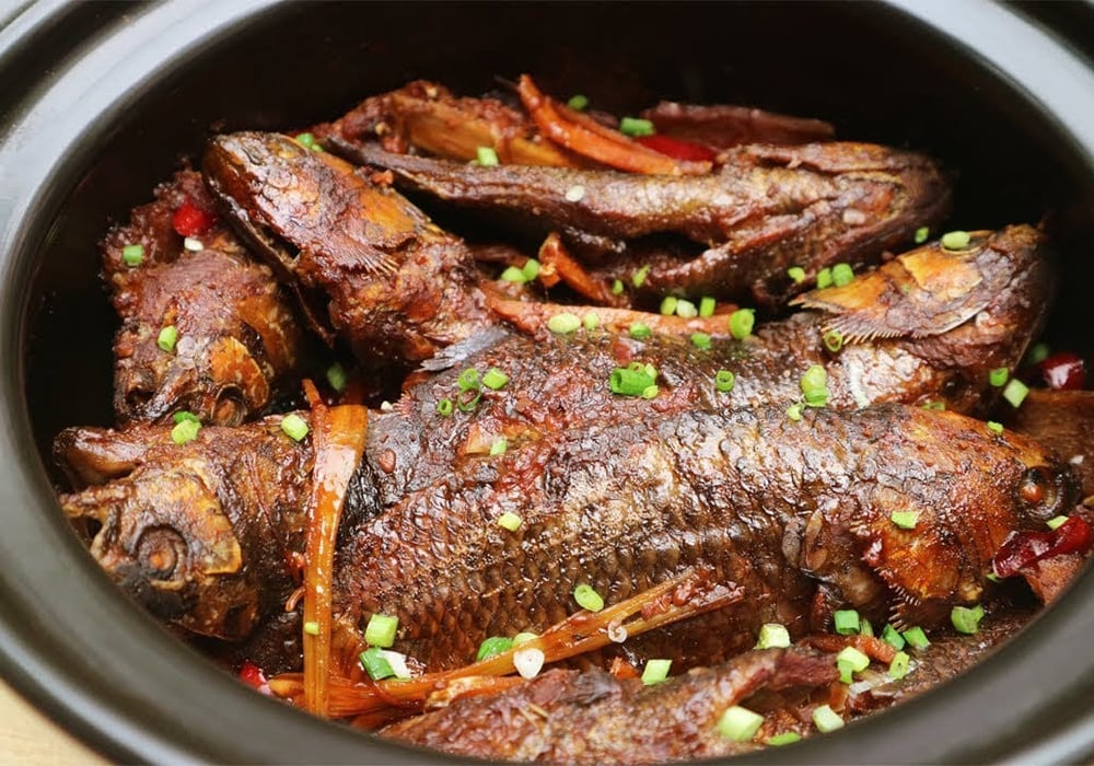 Cá rô kho gừng