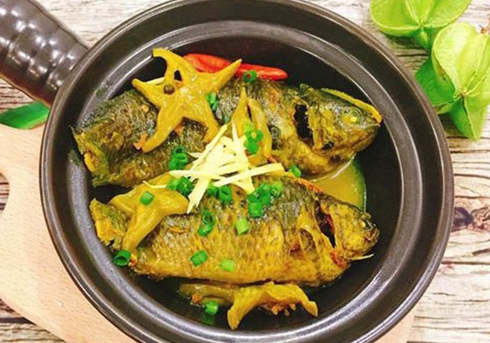 Cá rô phi kho nghệ