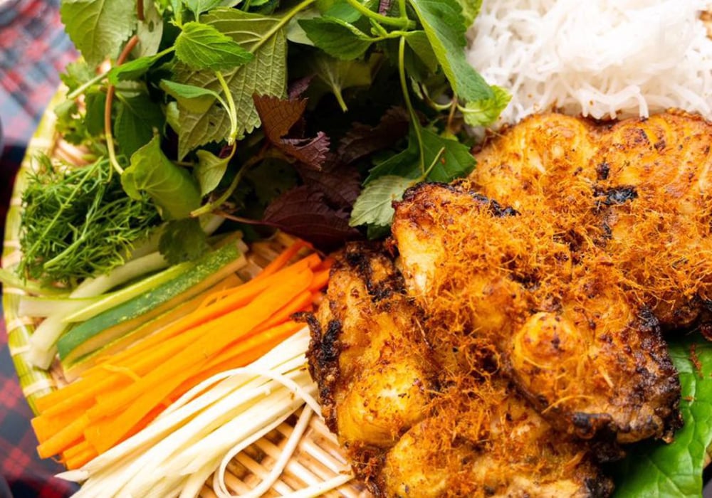 Cá tầm nướng riềng mẻ