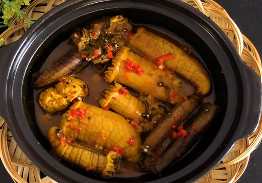 Trứng cá thu kho