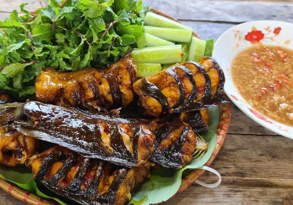 Cá trê nướng muối ớt