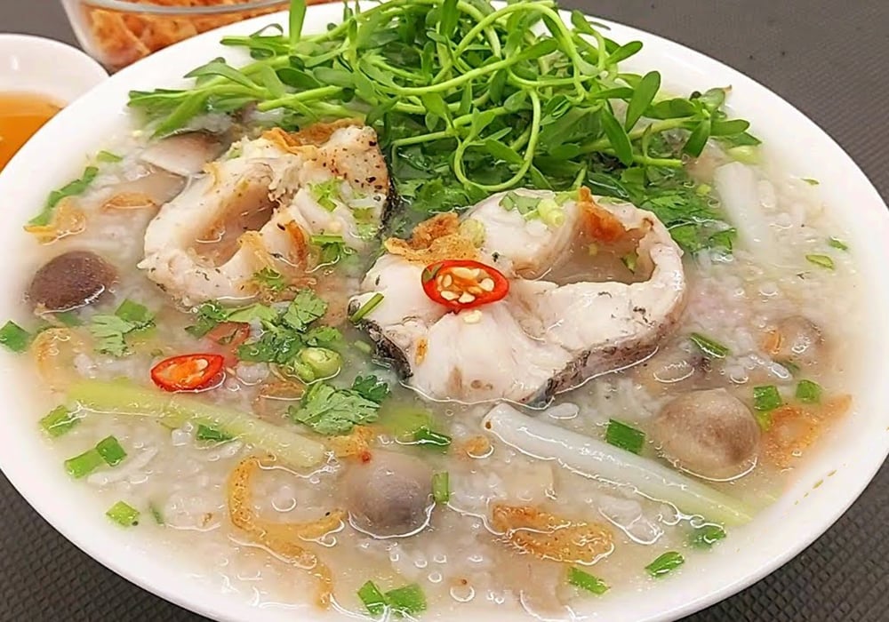 Cháo cá lóc người lớn