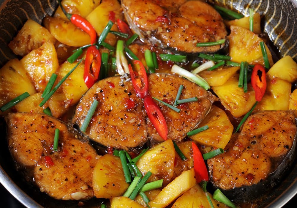 Cá thu kho thơm (dứa)