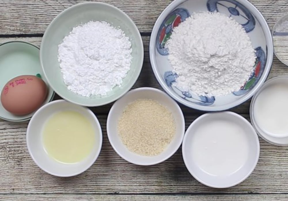 Nguyên liệu làm bánh nhúng