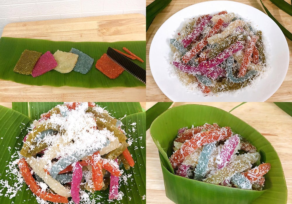 Các bước làm bánh tằm khoai mì