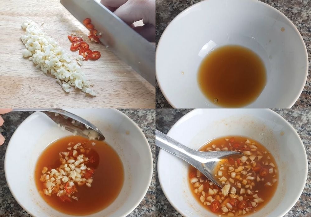 Pha chế nước sốt trộn gỏi