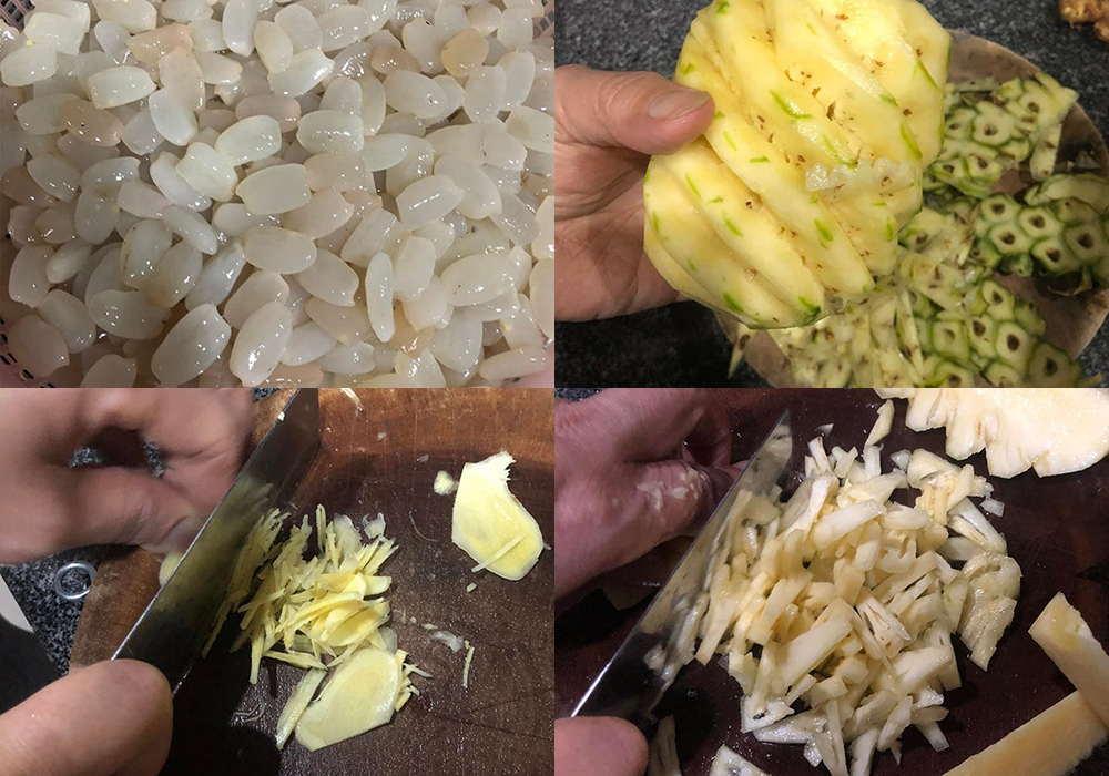 Sơ chế các nguyên liệu