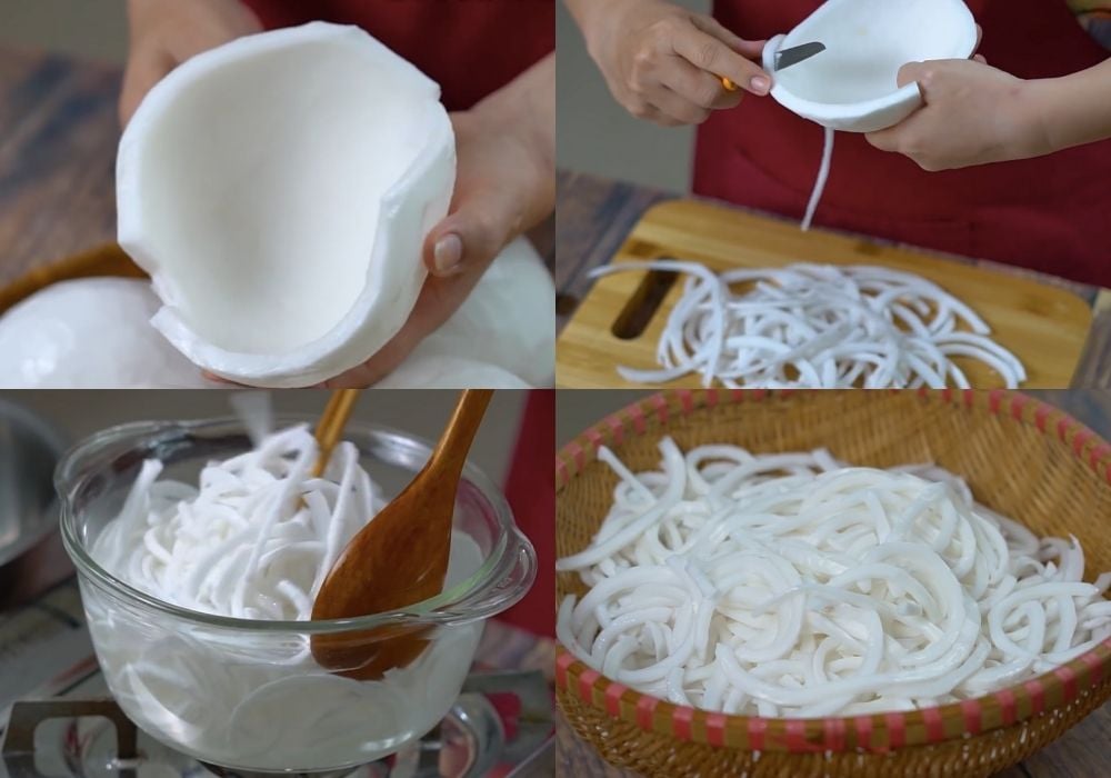 Sơ chế sợi dừa