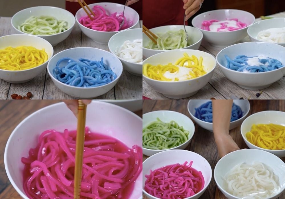 Tạo màu và ướp đường