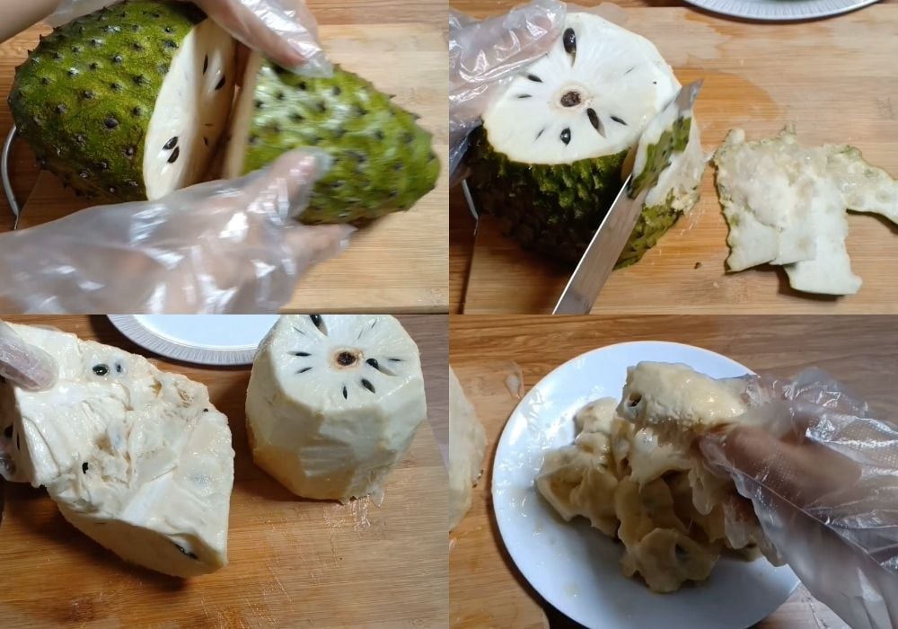 Sơ chế mãng cầu