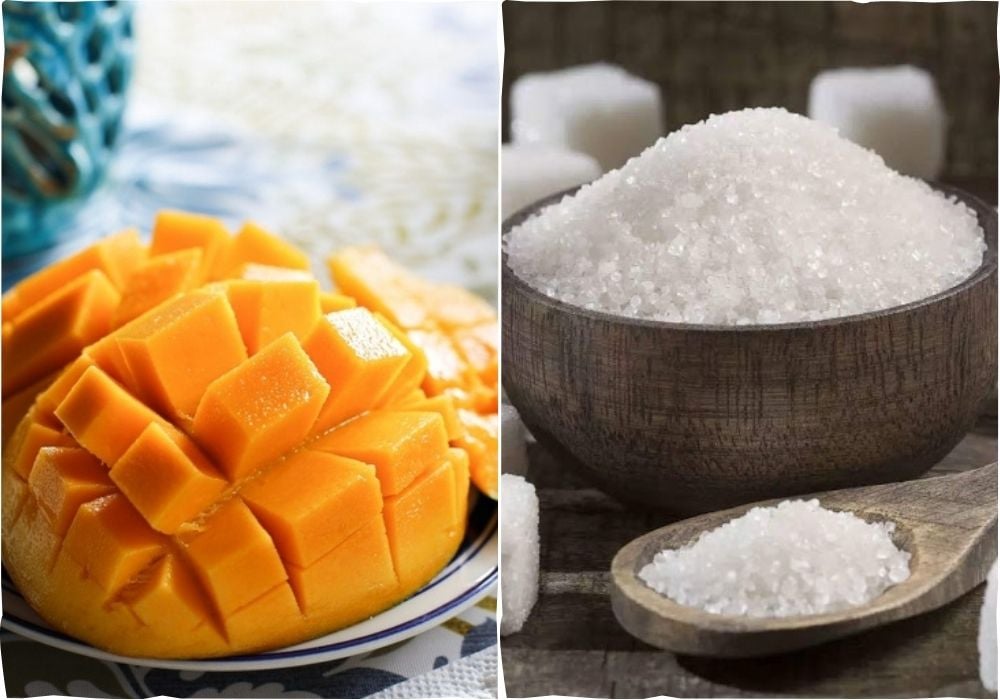 Nguyên liệu làm mứt xoài sệt