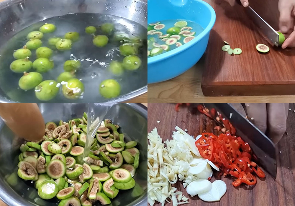 Sơ chế các nguyên liệu