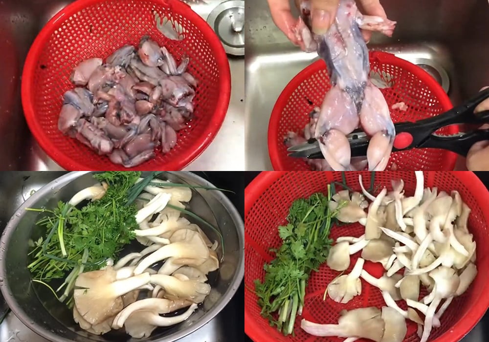 Sơ chế các nguyên liệu