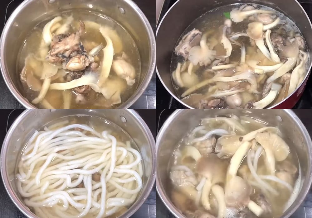 Các bước làm bánh canh ếch