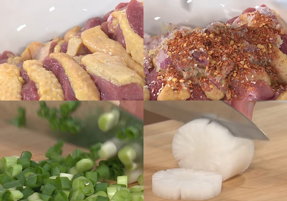 Sơ chế các nguyên liệu