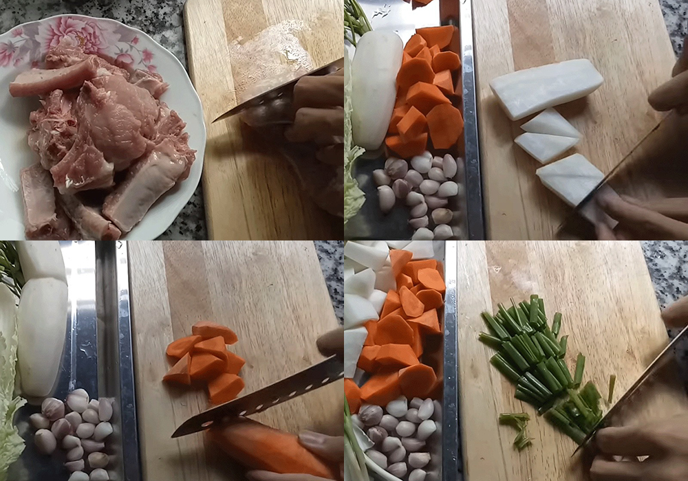 Sơ chế các nguyên liệu