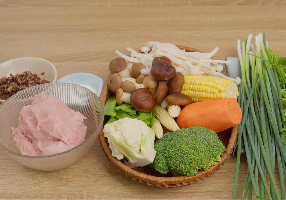 Nguyên liệu nấu canh mọc