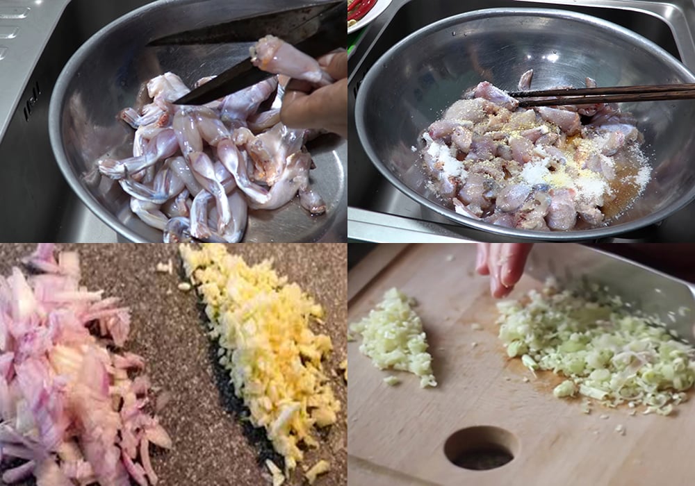 Sơ chế các nguyên liệu