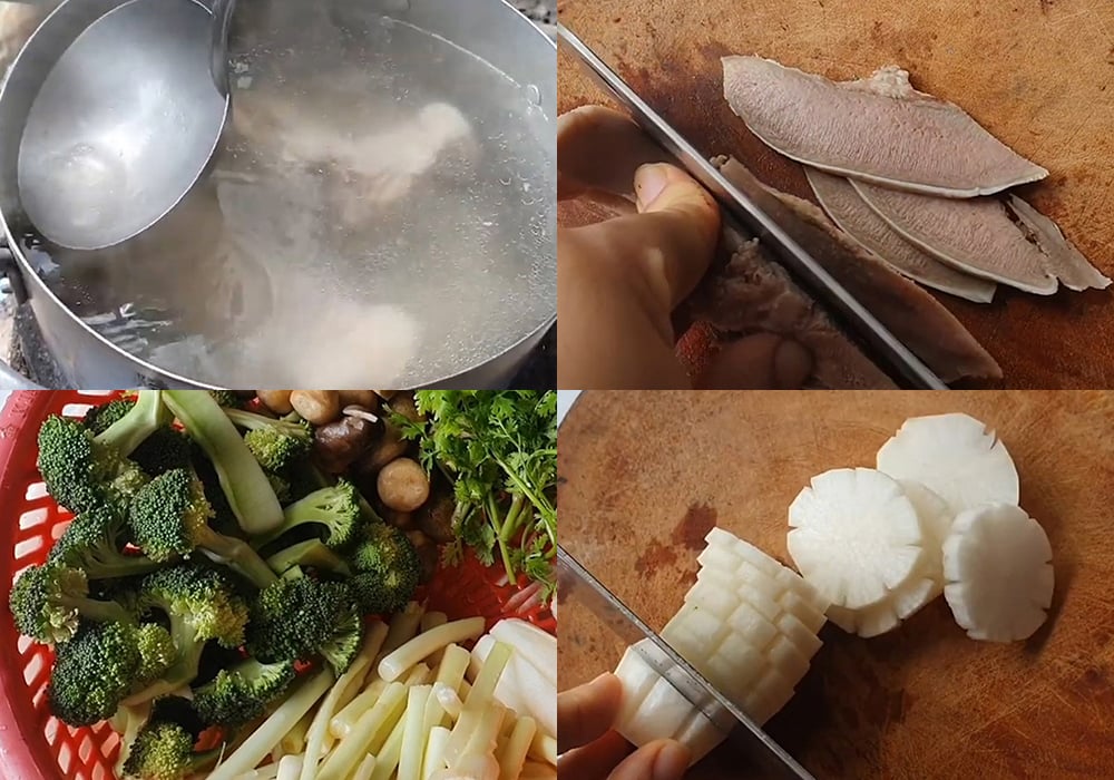 Các bước làm lẩu cù lao miền Tây