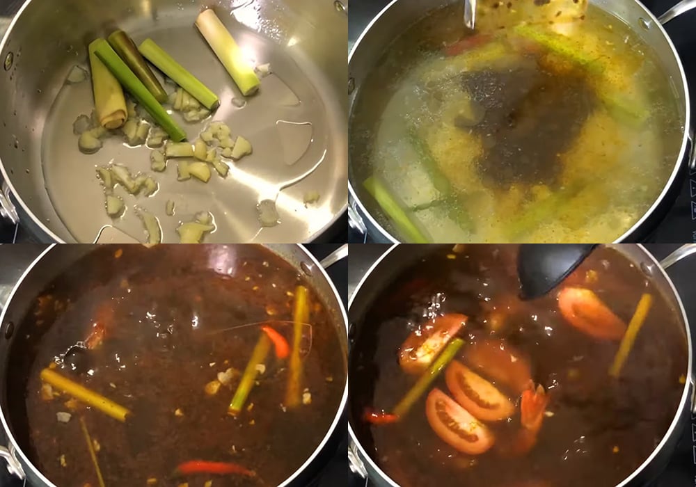Các bước làm lẩu thái tom yum