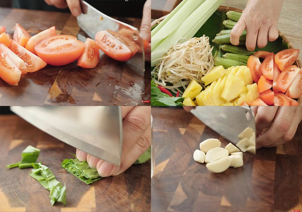 Sơ chế các nguyên liệu