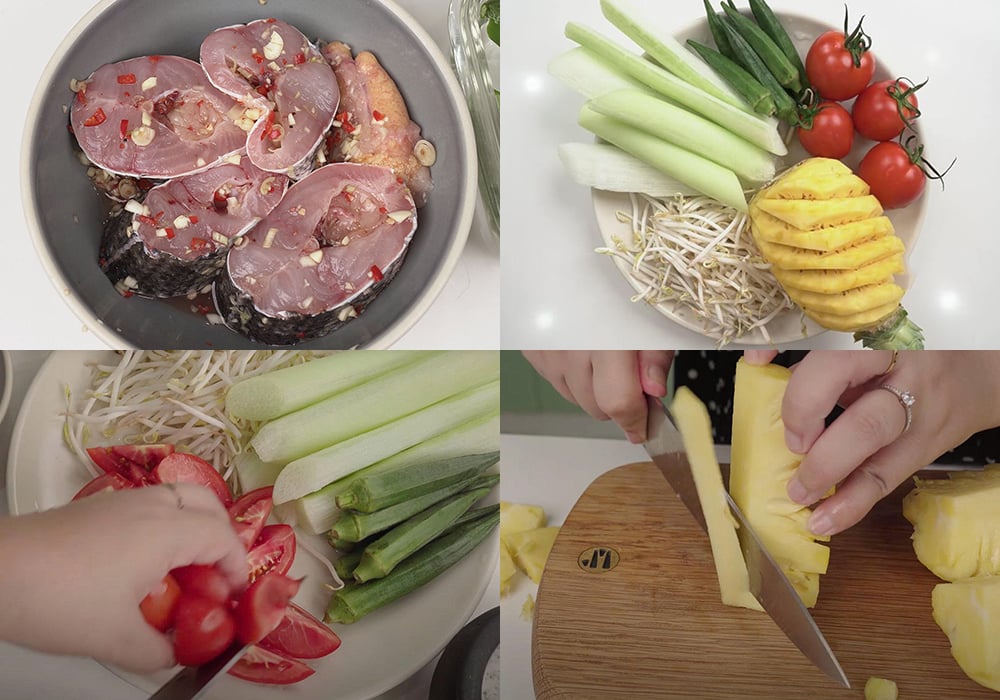 Sơ chế các nguyên liệu