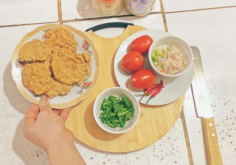 Nguyên liệu làm chả cá sốt cà chua