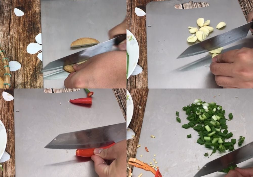 Sơ chế các nguyên liệu