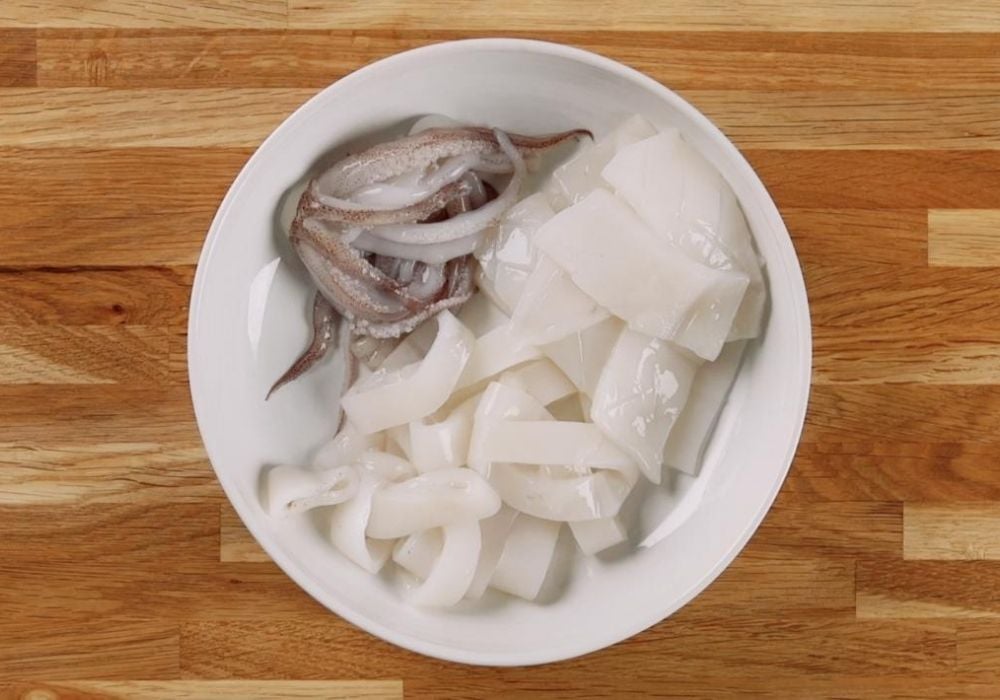 Sơ chế mực