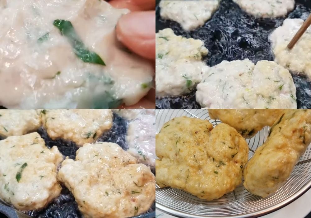 Chiên chả mực