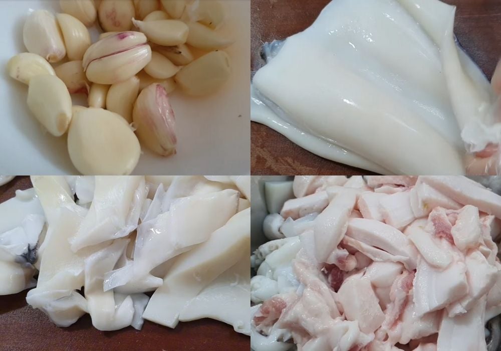 Sơ chế mực