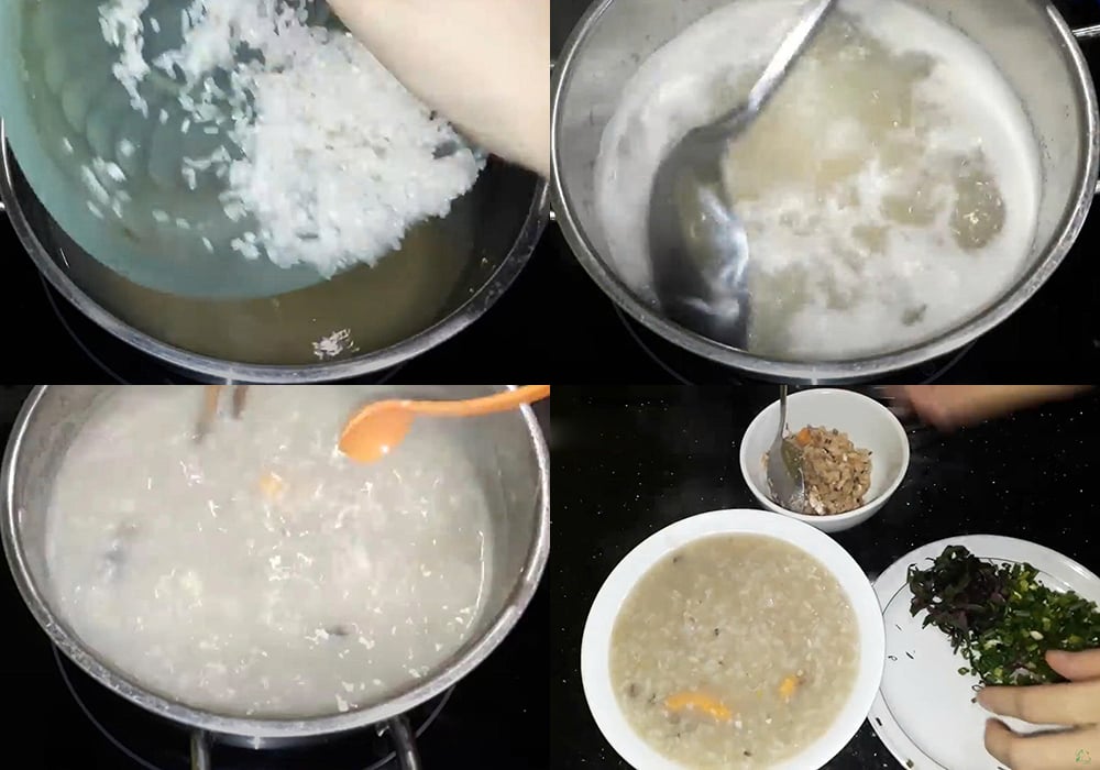 Các bước làm cháo cá chép
