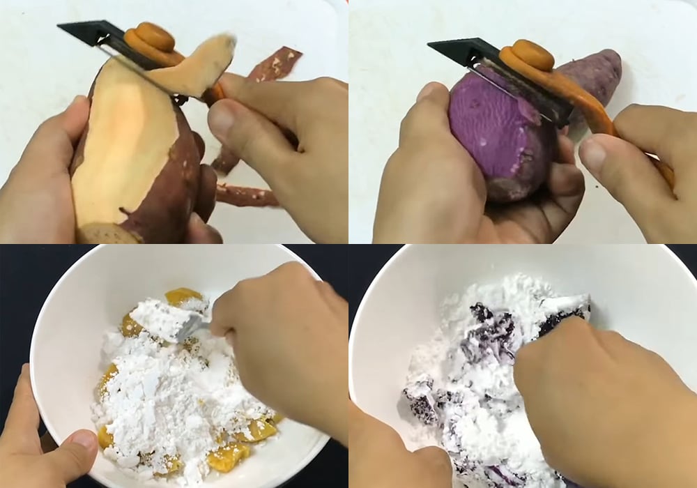 Các bước làm chè khoai dẻo