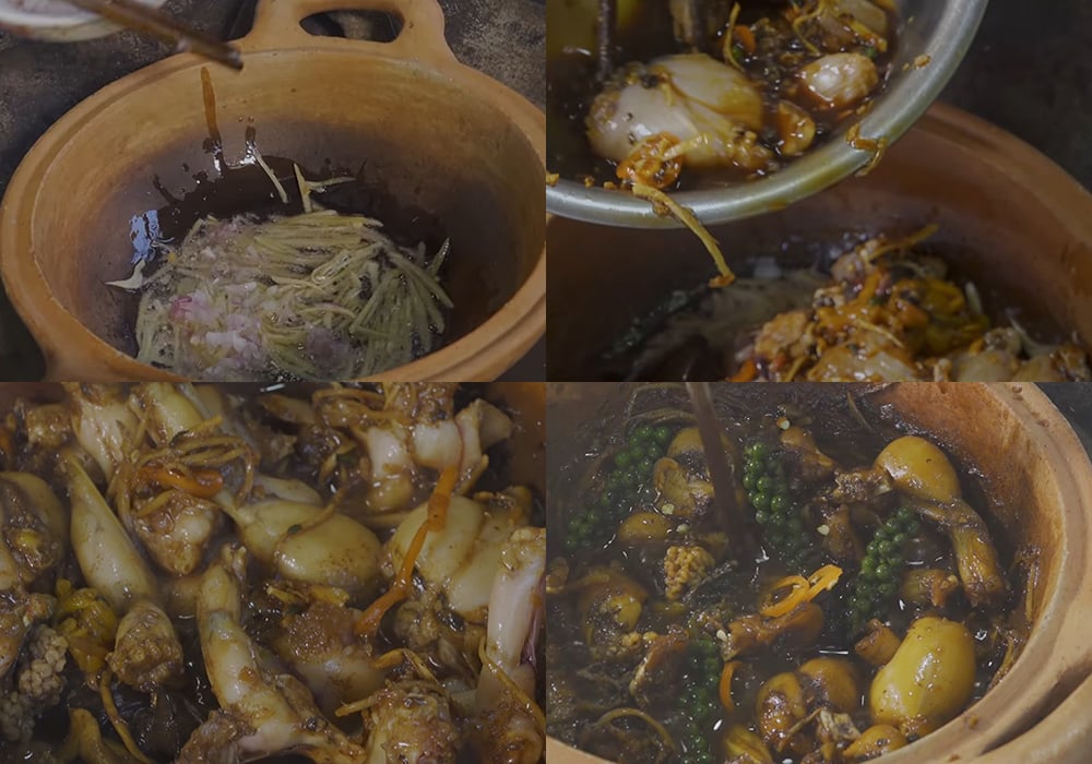 Các bước làm ếch kho tộ