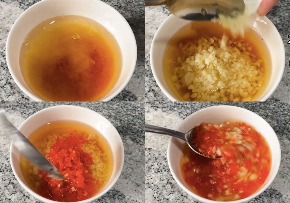 Pha nước chấm gỏi