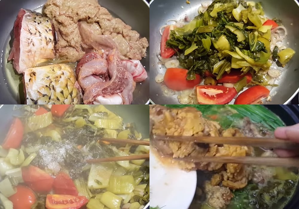 Các bước làm lẩu cá chép om dưa