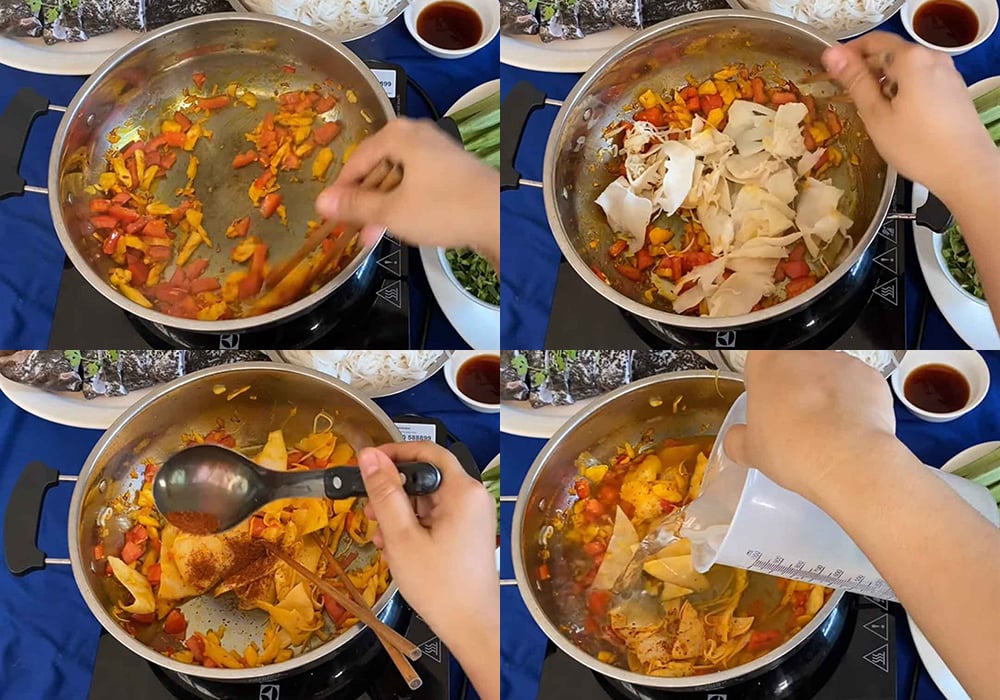 Các bước làm lẩu cá mú măng chua