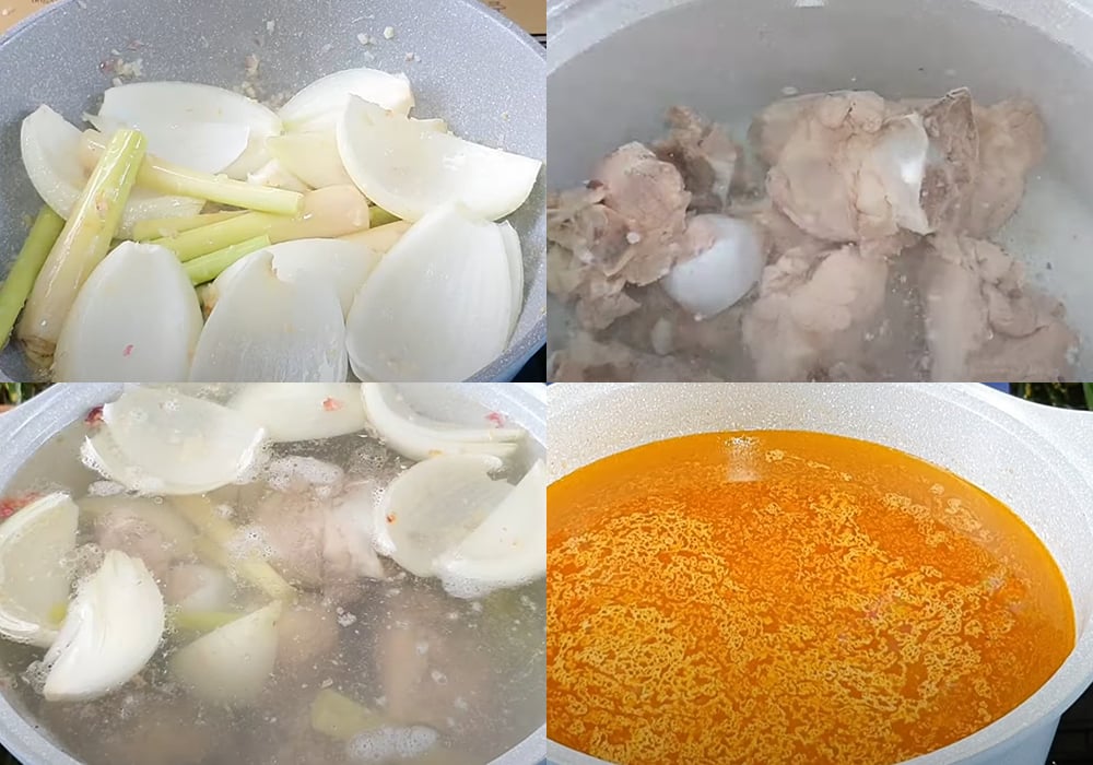 Các bước làm lẩu cá tầm Sapa