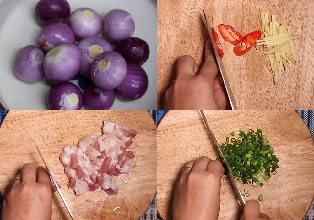 Sơ chế các nguyên liệu