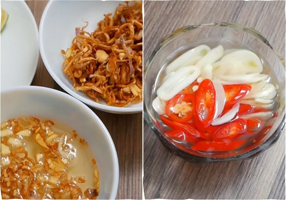 Chuẩn bị tỏi ớt ngâm giấm và tỏi hành phi