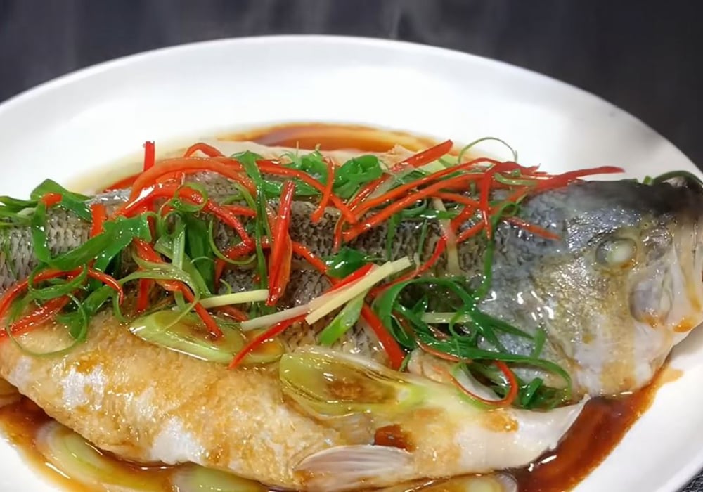 Cá vược hấp xì dầu
