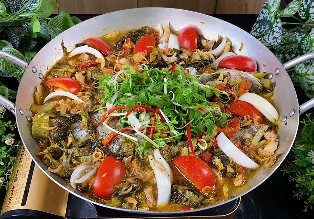 Cá vược kho dưa