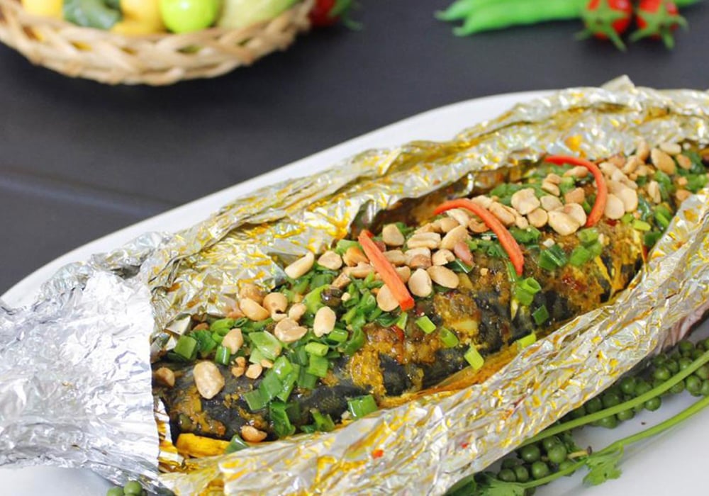 Cá vược nướng giấy bạc