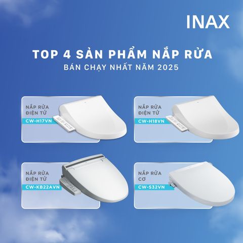 Top 4 sản phẩm nắp rửa Inax hot nhất 2026