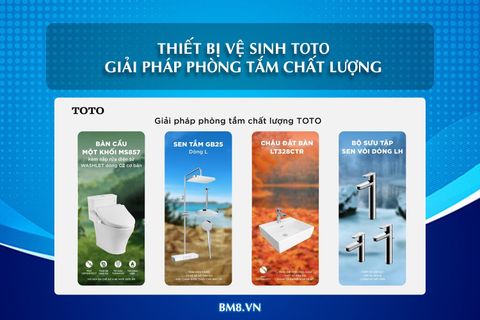 Thiết bị vệ sinh TOTO - Giải pháp phòng tắm chất lượng