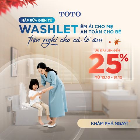 An Toàn Cho Bé, Êm Ái Cho Mẹ: Khám Phá Công Nghệ TOTO WASHLET Nhật Bản