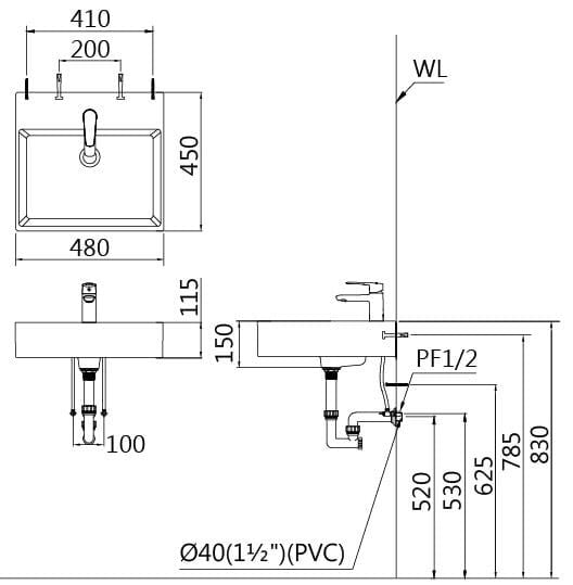 Chậu rửa đặt bàn Caesar LF5263 - Bùi Minh